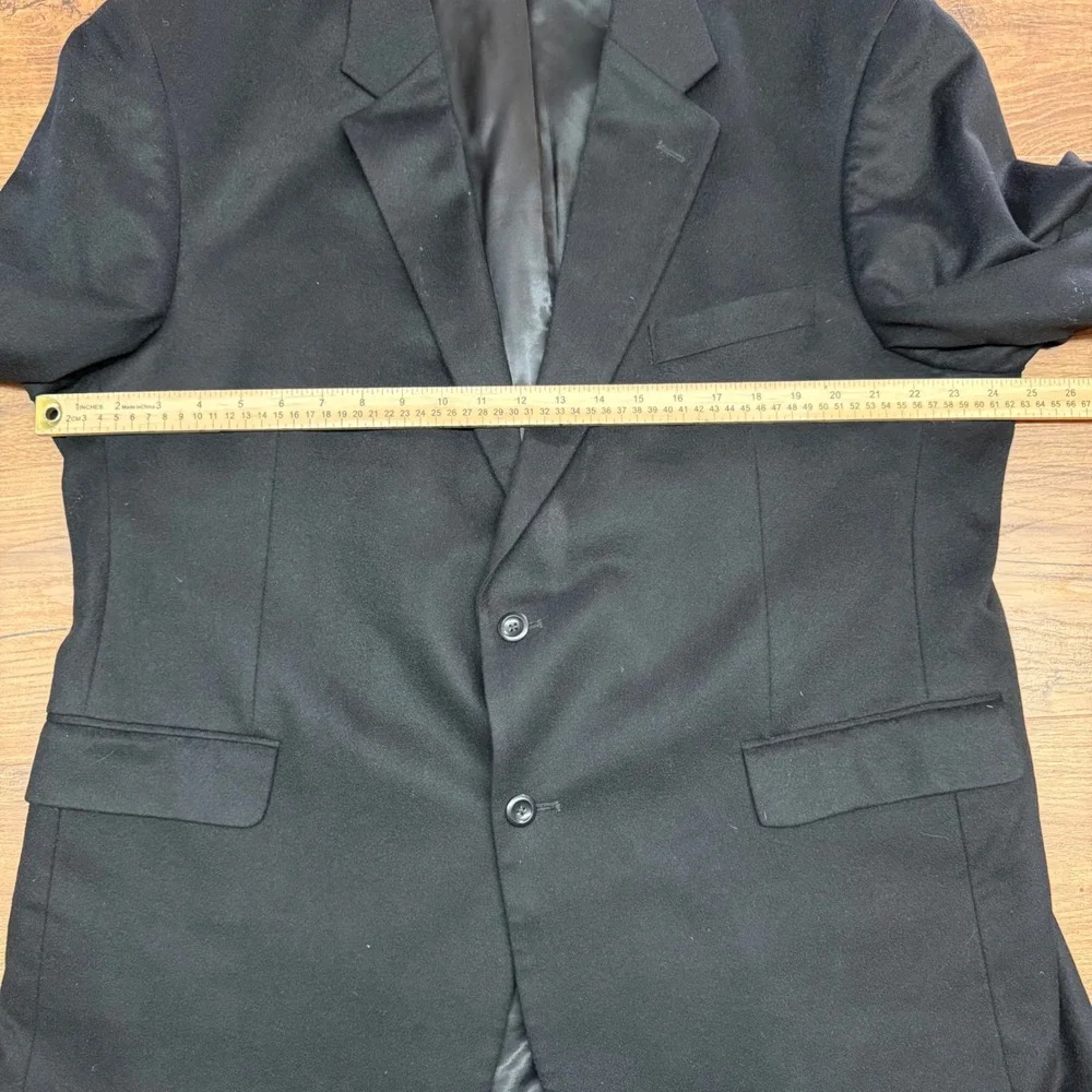 Jos A Bank Blazer Mens 48R Black 100% Cashmere Sport Coat‎ Jacket Formal Classic